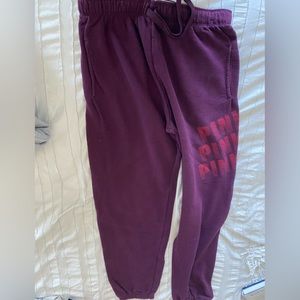 Maroon Victoria secret sweatpants